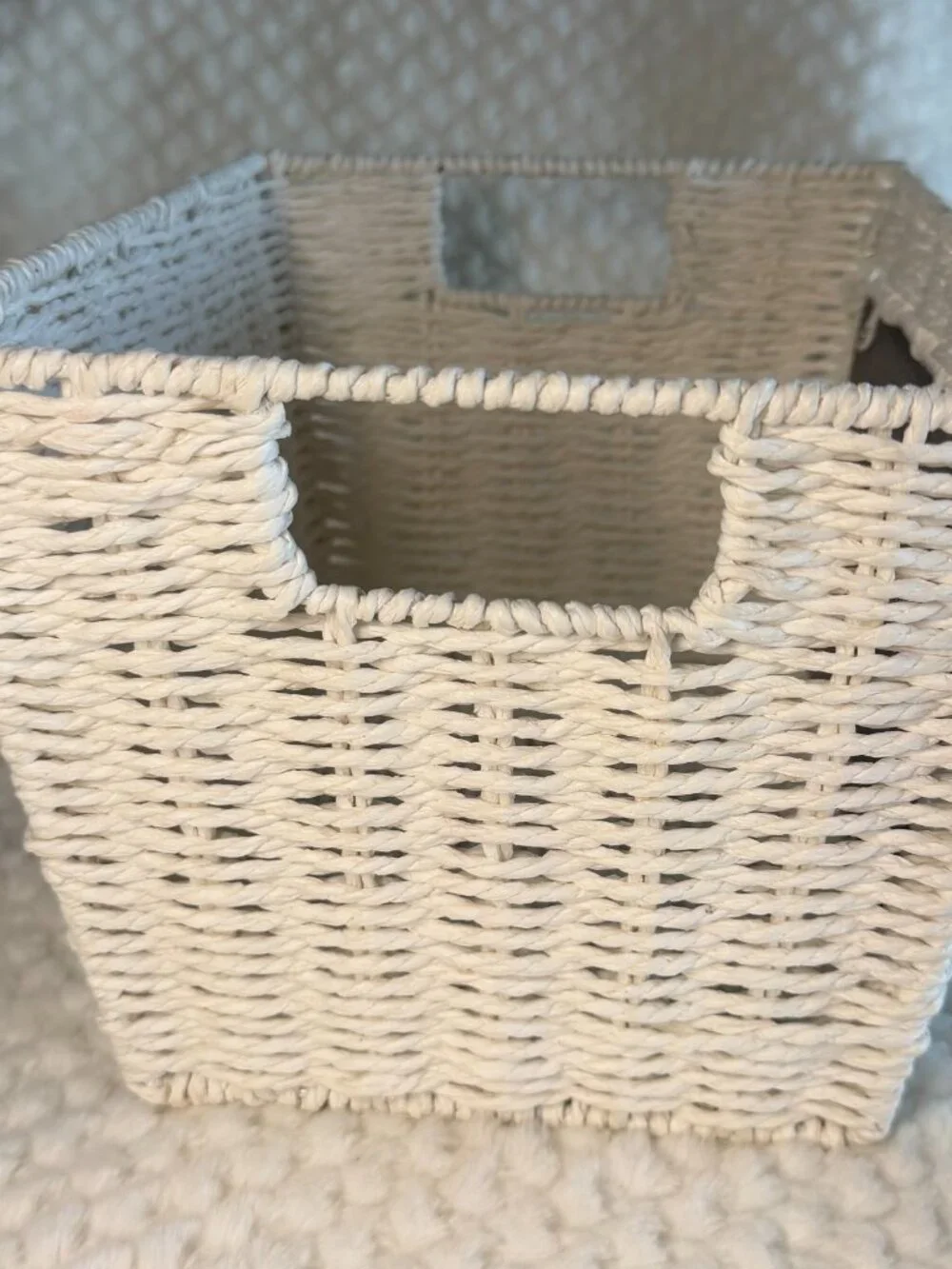 Home Sweet Home White Basket